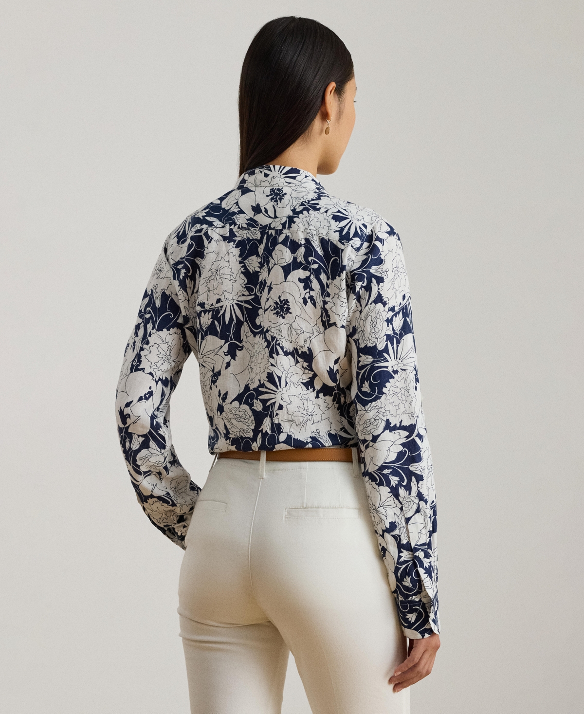 Lauren Ralph Women's Relaxed Fit Floral Shirt