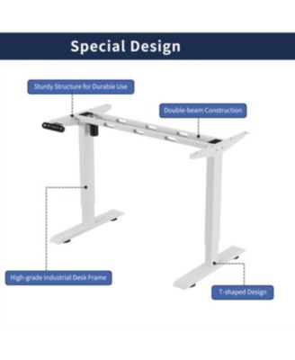 Electric Standing Desk Height Adjustable 55" Computer Table