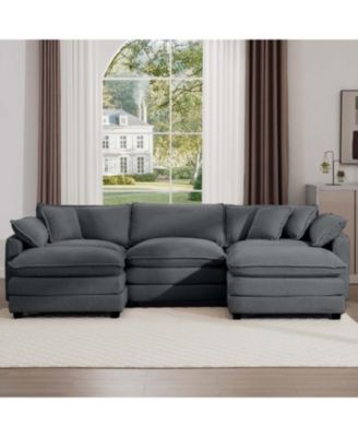 Oversized Modular Corduroy Sofa Set