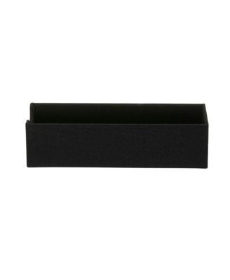 2-Pack of Drawer Organizers, 3” H x 4” W x 12” D, Black Linen
