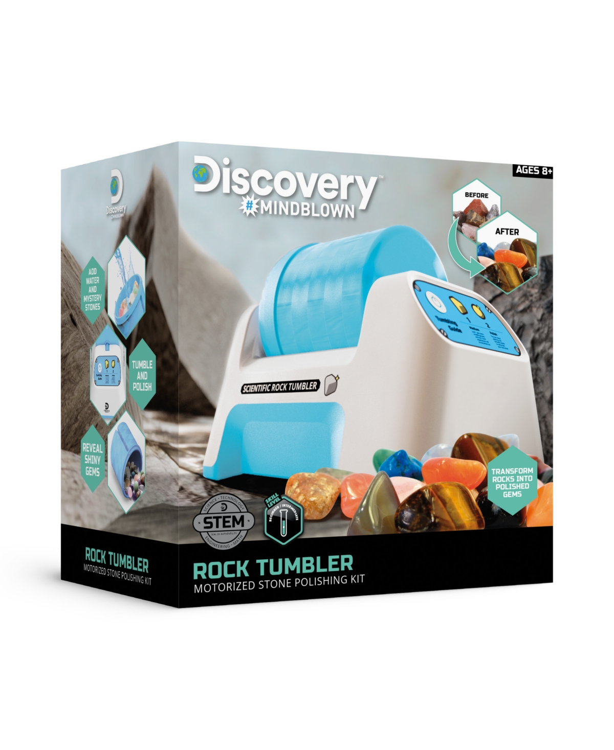 Discovery #Mindblown Motorized Rock Tumbler Set