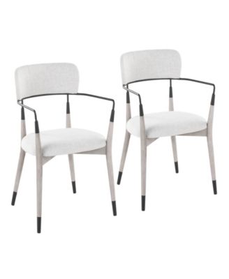 Fabric Savannah Contemporary Dining Chair, Set of 2
