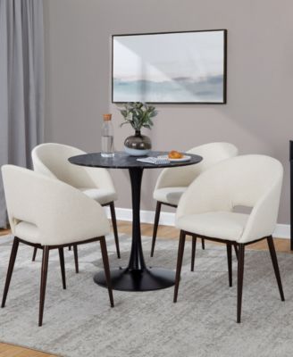 31" Fabric Renee Contemporary Dining Chair