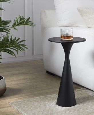 22" Metal Gemma Contemporary Side Table