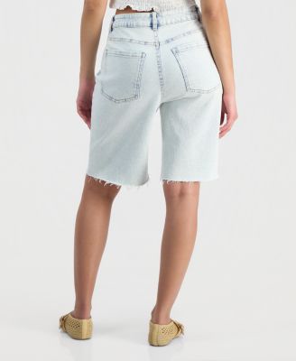 Juniors' High-Rise Baggy Denim Jorts