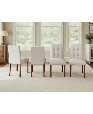 Streamdale Modern Beige Dining Chairs - Set of 4