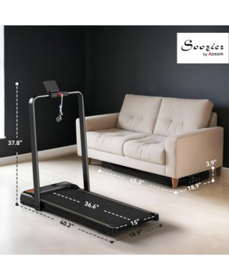 Walking Pad Treadmill, Foldable Under Desk Treadmill with Incline