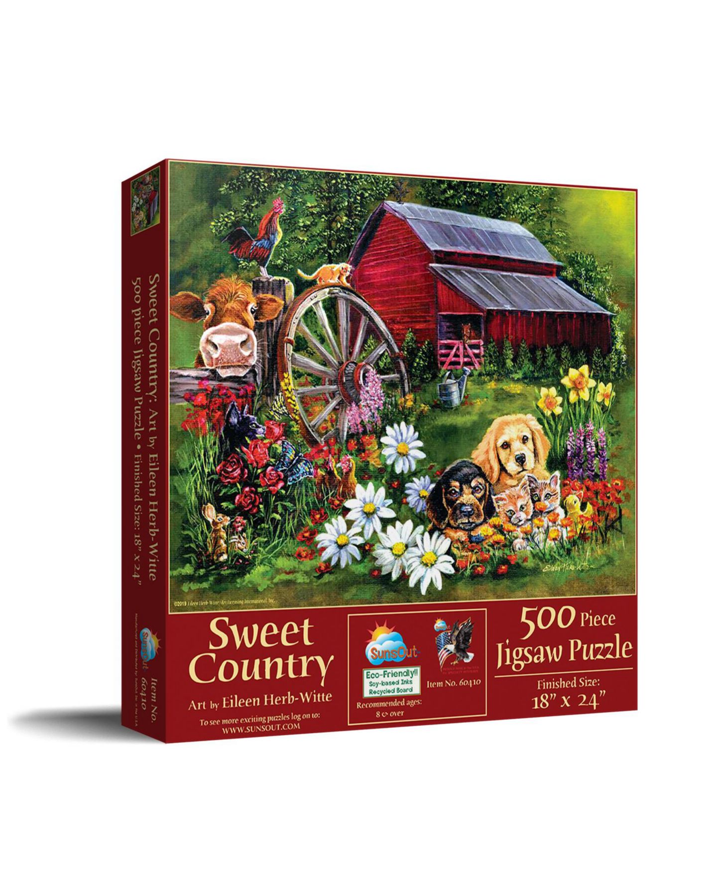 Детский пазл SunsOut Sweet Country 500-Piece Jigsaw Puzzle, Ages 15+ — фото 1