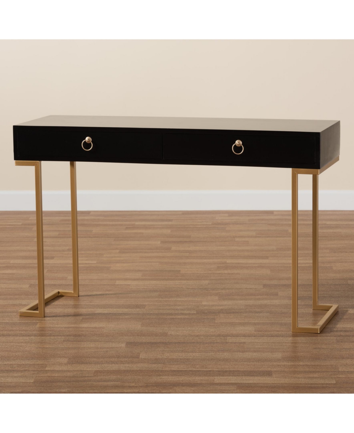 Baxton Studio Beagan 15.7" Metal Contemporary Console Table