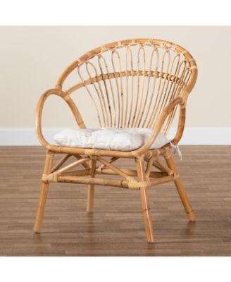 Benicia 23" Rattan Bohemian Dining Chair