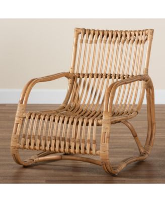 Blanca 29.7" Rattan Bohemian Accent Chair