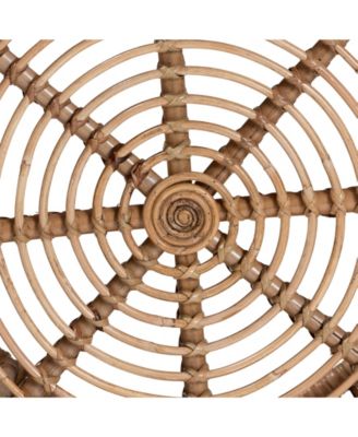 Aliane 30" Rattan Bohemian Coffee Table