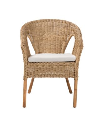 Abbey 22.8" Rattan Bohemian Dining Chair