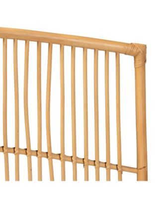 Malvina 2" Rattan Bohemian Queen Wall-mount Headboard