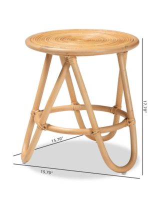 Rinjani 15.7" Rattan Bohemian End Table
