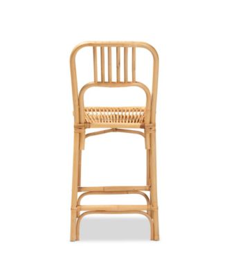 Ivora 19.5" Rattan Bohemian Counter Stool