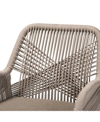 Jennifer 23.6" Wood Mid-Century Dining Armchair