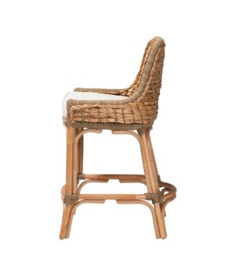 Kyle 24" Rattan Bohemian Dining Chair with Cushion