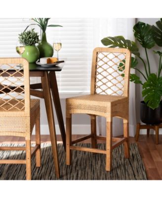 Moscow 40.4" Rattan Bohemian Counter Stool