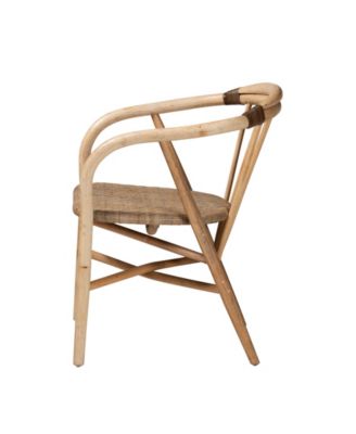 Kyoto 23.8" Rattan Bohemian Dining Chair