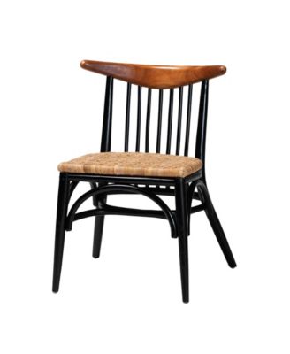 Parthenia 20.5" Rattan Mid-Century Dining Chair