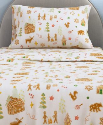 Ultra-Soft Turkish Cotton Flannel Christmas Print Sheet Set.