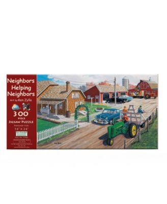 Neighbors Helping Neighbors 300 piece Jigsaw Puzzle for Adults