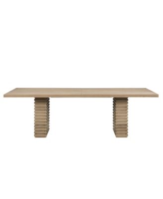 Solid Wood Dining Table with Industrial Design