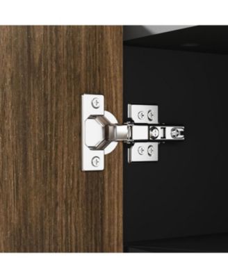 Large 6-Tier Shoe Cabinet with 3 Doors, Handleless Shoe Organizer with Hooks, Freestanding Entryway Storage Cabinet