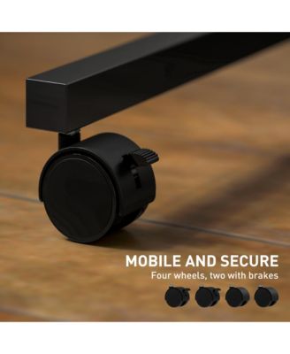 Adjustable Sding Desk, Sd Up Desk with Power Outlets,