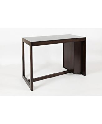 Tribeca Counter Height 48" Contemporary Dining Table with Built-In Shelving