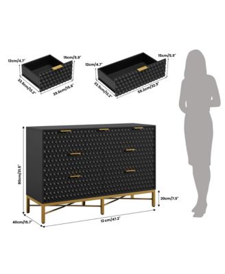 7 Drawer Dresser for Bedroom, Simply Modern Chest of Drawers for Closet