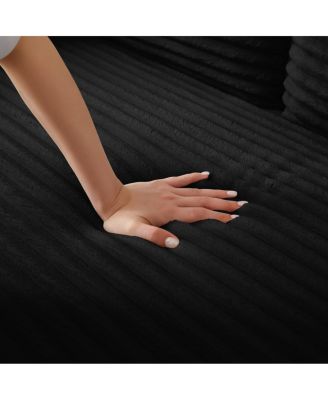 67" Pull-Out Sleeper Sofa Bed with USB Port & Cup Holders, Convertible Loveseat with Adjustable Backrest for Small Spaces-Maison Boucle