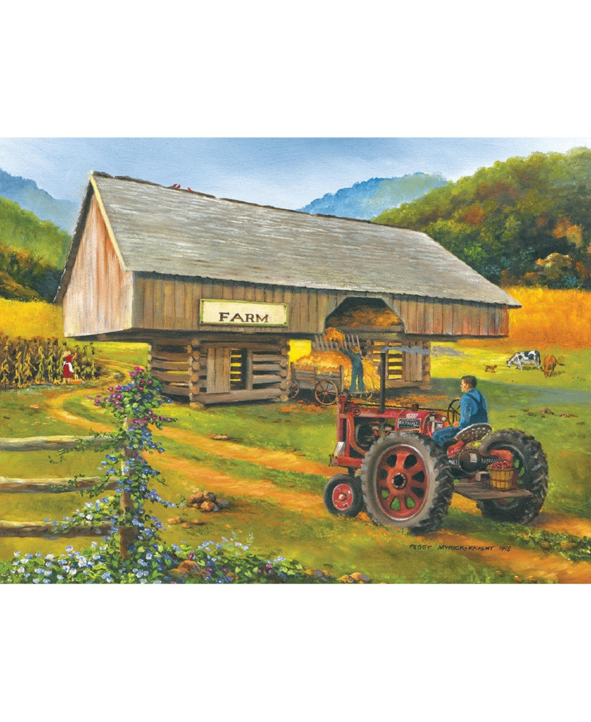 SunsOut Cantilever Barn 300 piece Jigsaw Puzzle for Adults