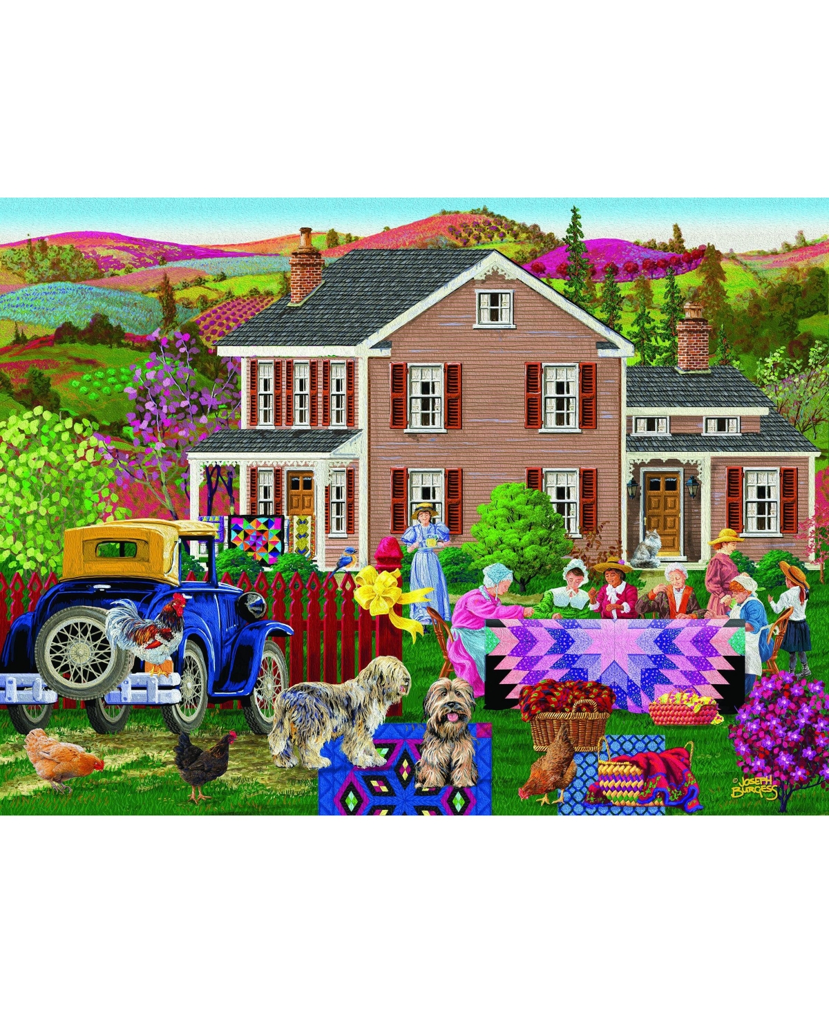 SunsOut Quilting Bees 300 piece Jigsaw Puzzle for Adults