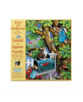 Kitty and Birdhouse 1000 piece Jigsaw Puzzle for Adults