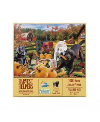 Harvest Helpers 1000 piece Jigsaw Puzzle for Adults  Thanksgiving