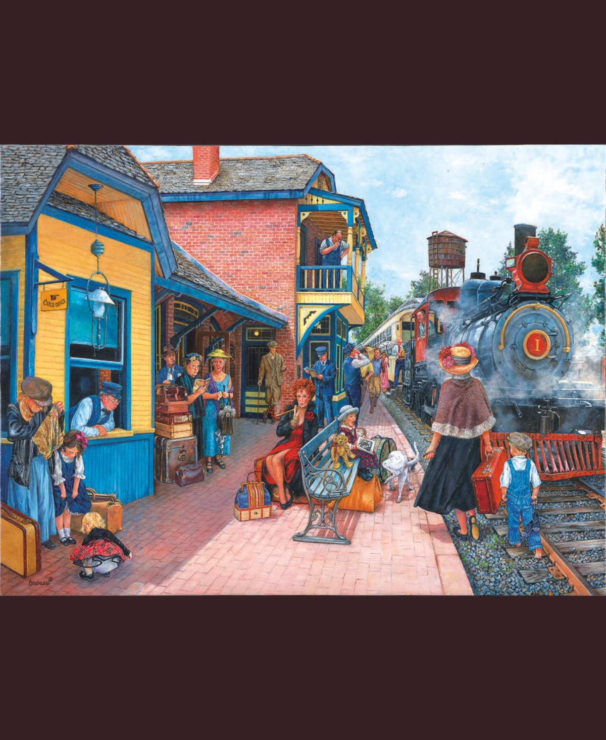 SunsOut Waiting at the Station 1000 piece Jigsaw Puzzle for Adults