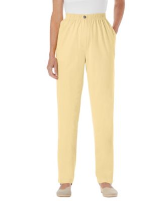 Women's Within Tall Straight-Leg All-Cotton Denim Pull-On 7-Day Elastic-Waist Jeans