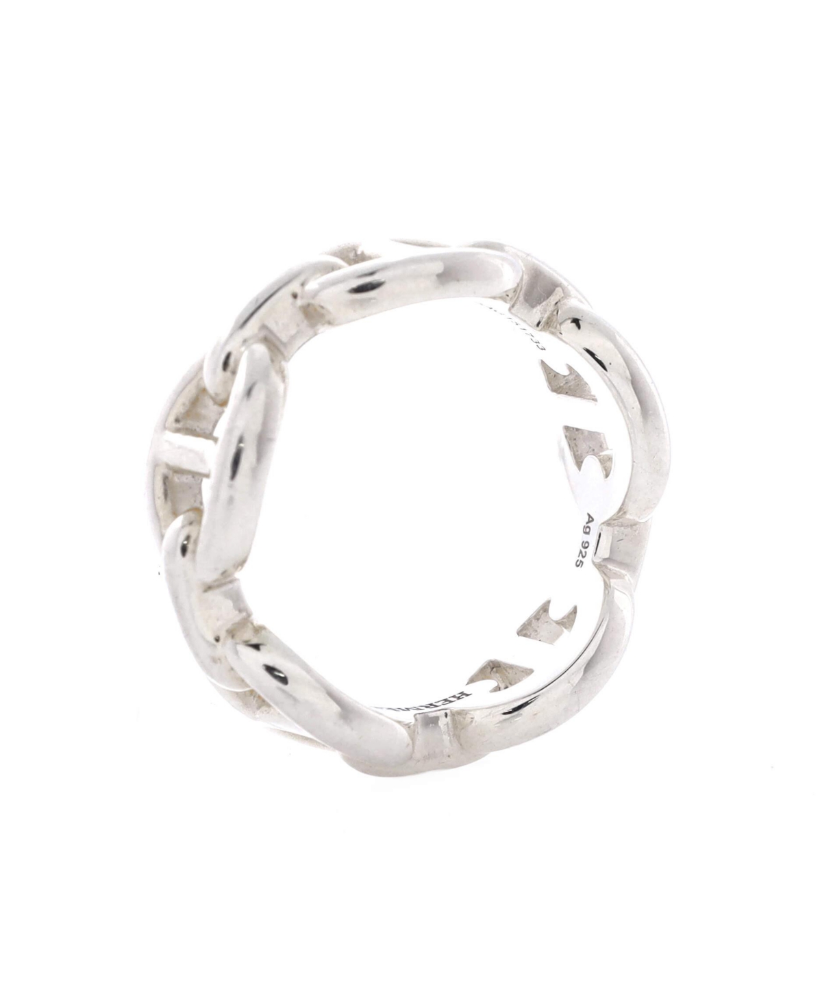 Pre-Owned Hermes Chaine d'Ancre Enchainee Ring