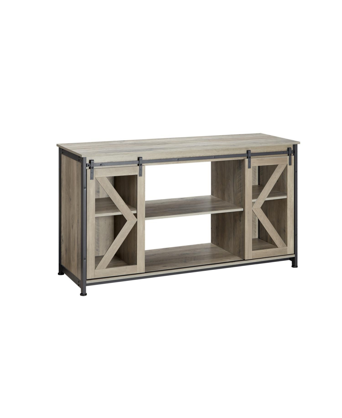 Streamdale Furniture Metal Aquarium Stand with Cabinet - 80 Gallon - Grey