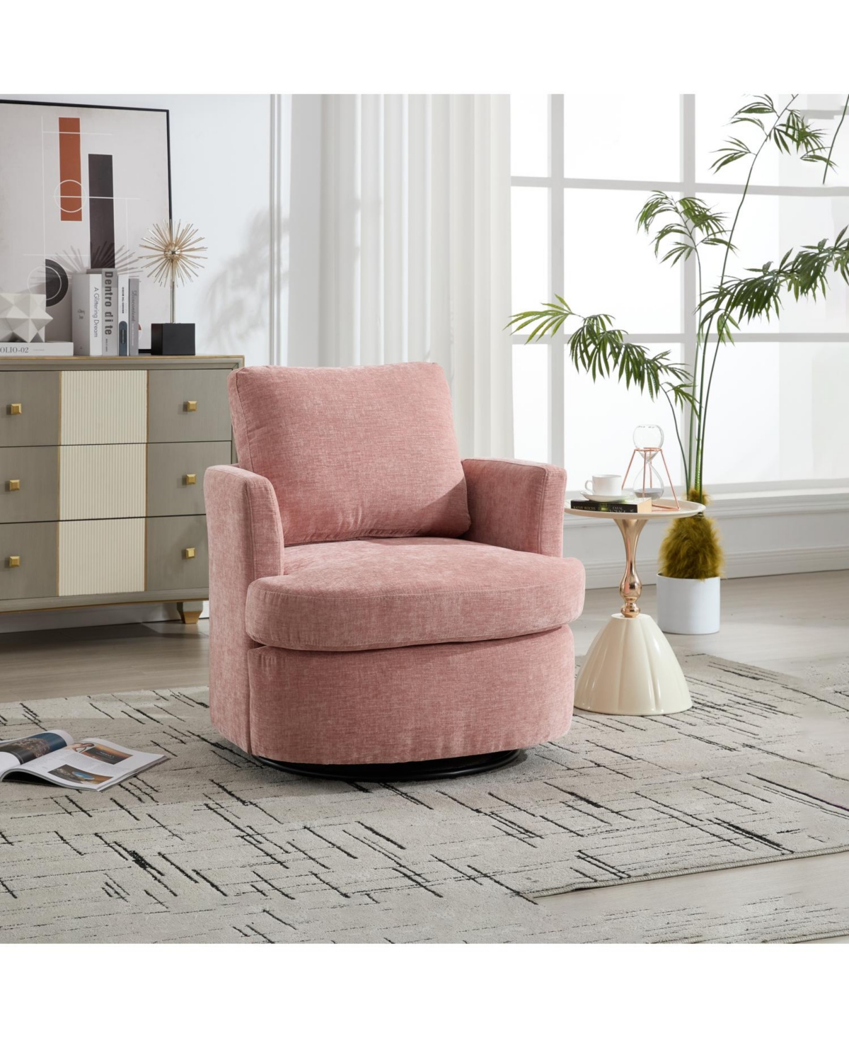 Streamdale 360 Swivel Chenille Seat- Comfortable, Breathable, Easy Assembly