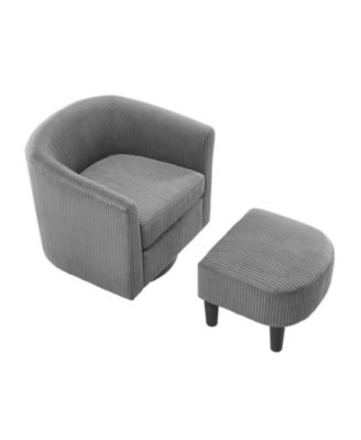  Cozy 360 Swivel Accent Chair with Ottoman Comfort and Style