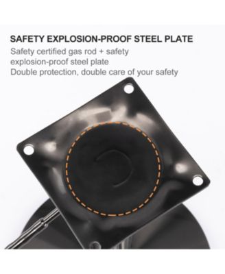 Black Titanium Swivel Bar Stool (1pc)