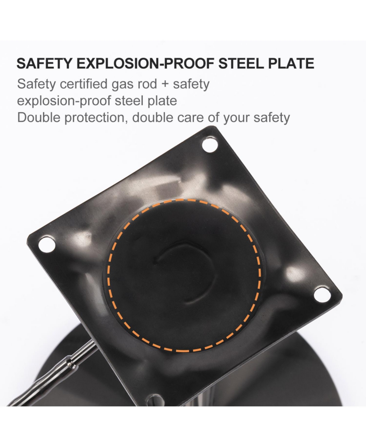 Streamdale Furniture Black Titanium Swivel Bar Stool (1pc)