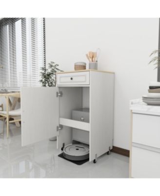  Robot Vacuum Stand Cabinet - Antique White