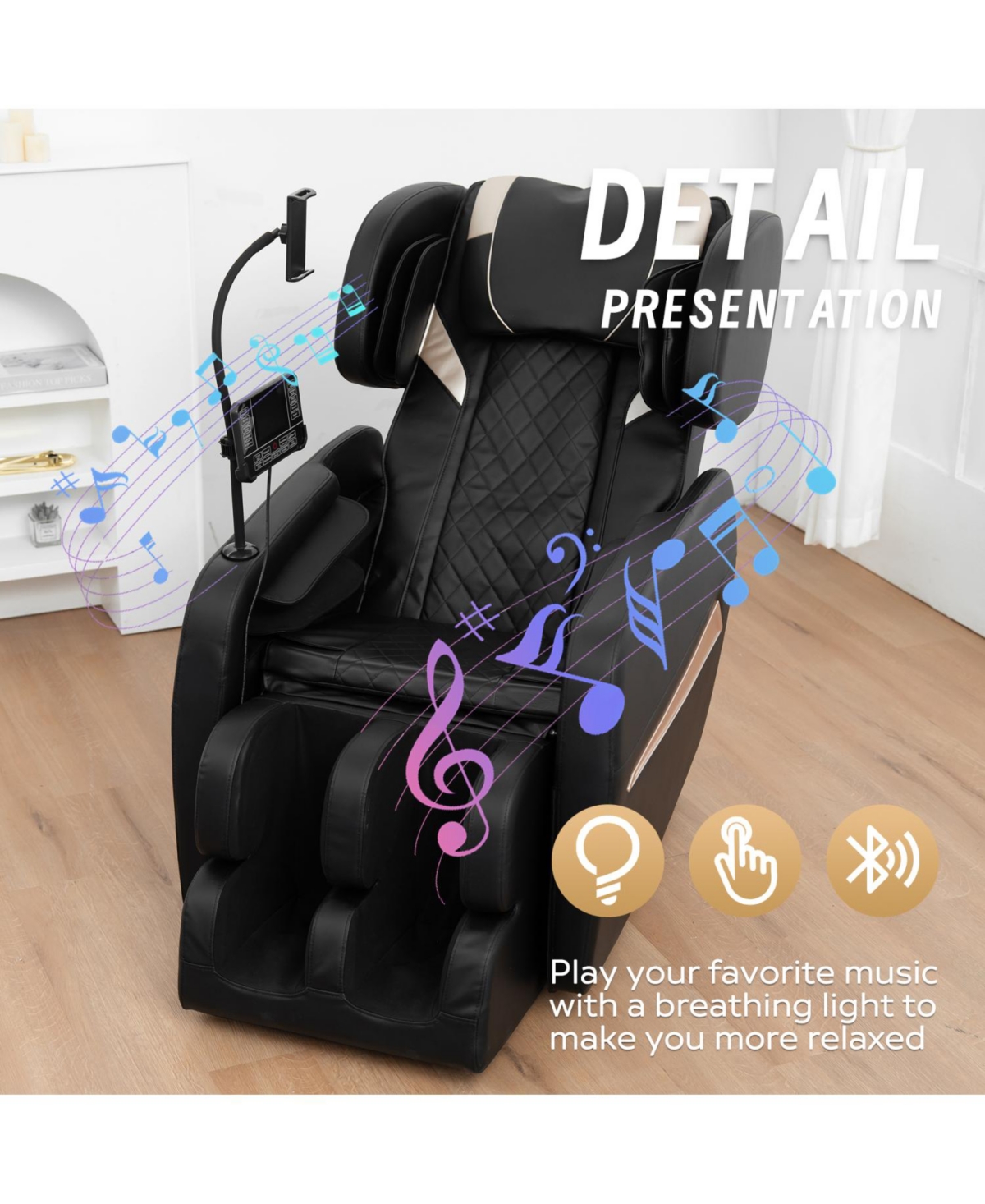 Streamdale Furniture Streamdale Massage Chair Recliner with Zero Gravity with Full Body Air Pressure