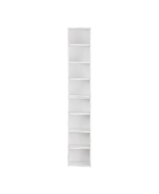 Wavy 8-Layer Adjustable Bookshelf - Narrow & Multifunctional
