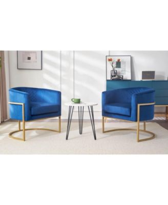  Upholstered velvet chair Gold metal bracket, medieval living room office tea room lounge chair