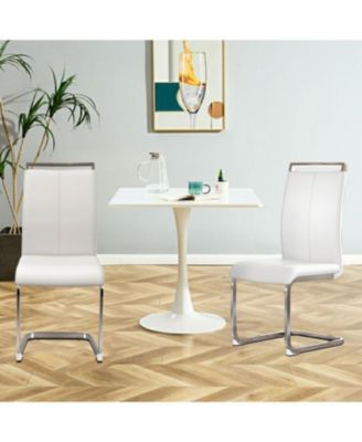 PU Leather Dining Chairs - Set of 2